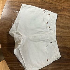 Levi's Crisp White Jean Shorts